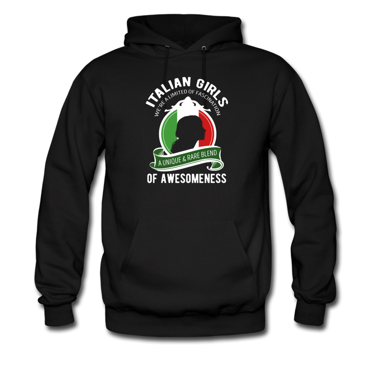 Italian Girls a unique & rare blend Unisex Hoodie - black