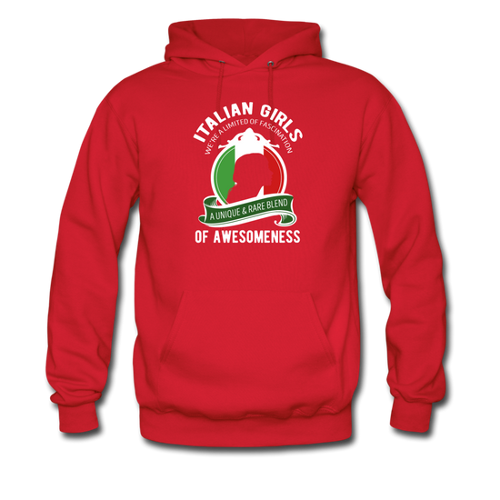 Italian Girls a unique & rare blend Unisex Hoodie - red