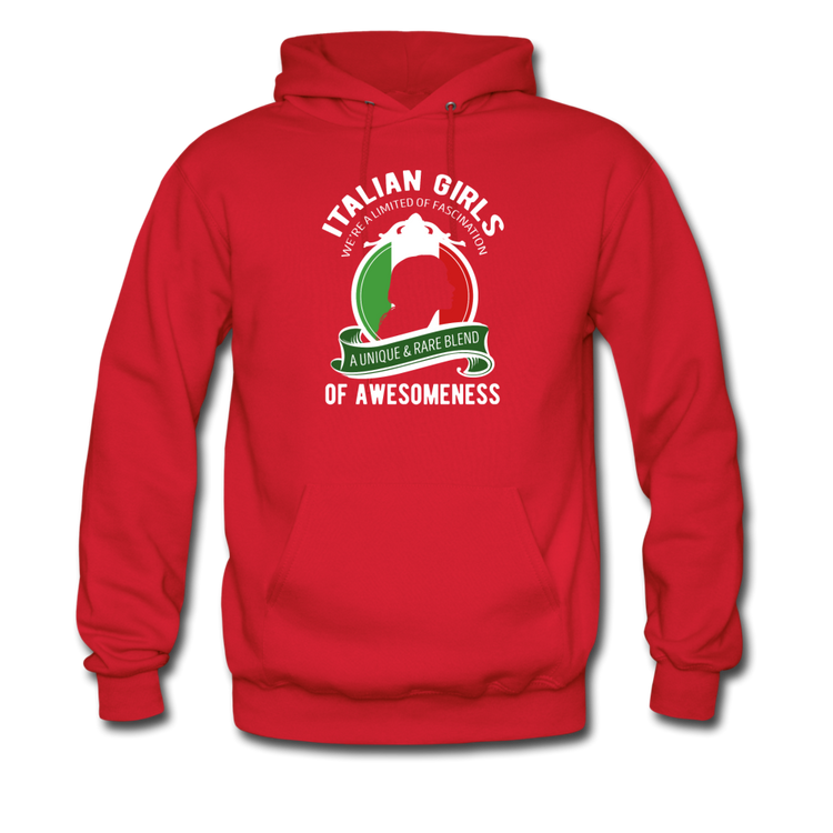 Italian Girls a unique & rare blend Unisex Hoodie - red