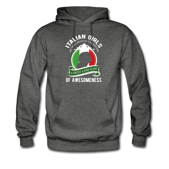 Italian Girls a unique & rare blend Unisex Hoodie - charcoal gray