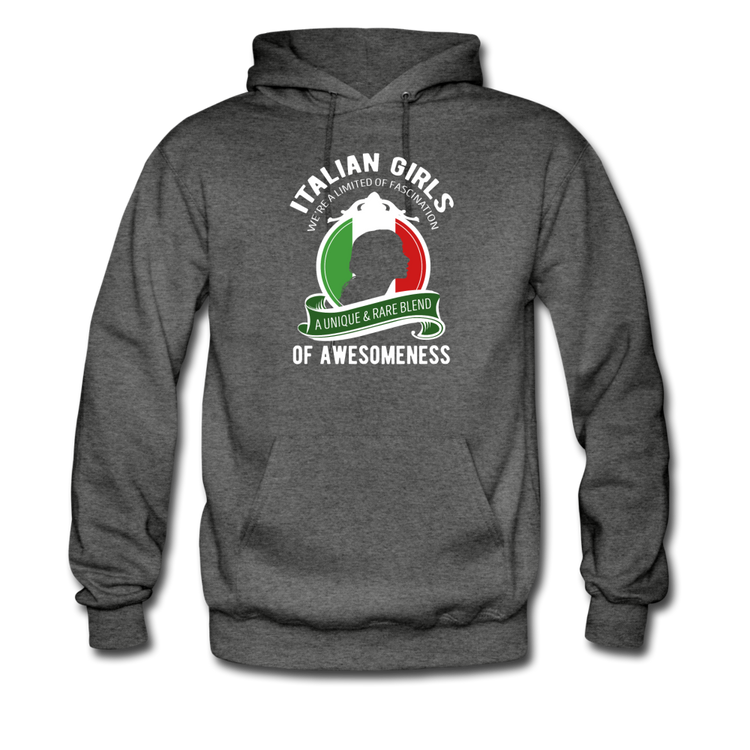 Italian Girls a unique & rare blend Unisex Hoodie - charcoal gray