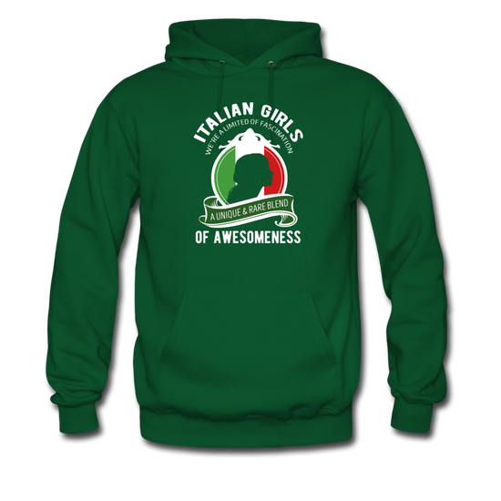 Italian Girls a unique & rare blend Unisex Hoodie - forest green