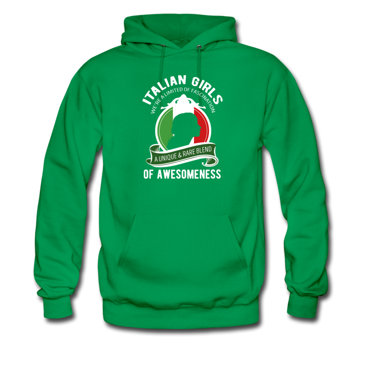 Italian Girls a unique & rare blend Unisex Hoodie - kelly green