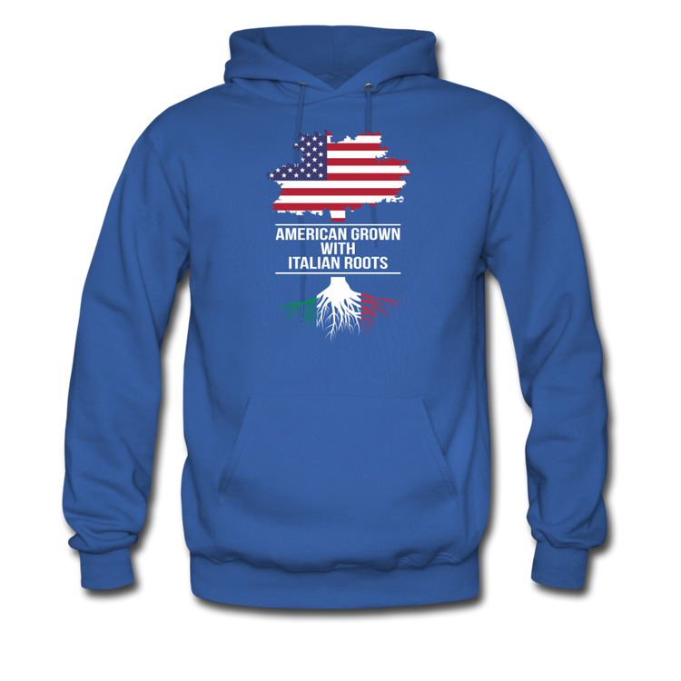 American Grown with Italian Roots Unisex Hoodie - royal blue