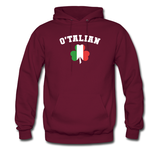 O'talian St. Patrick's Unisex Hoodie - burgundy