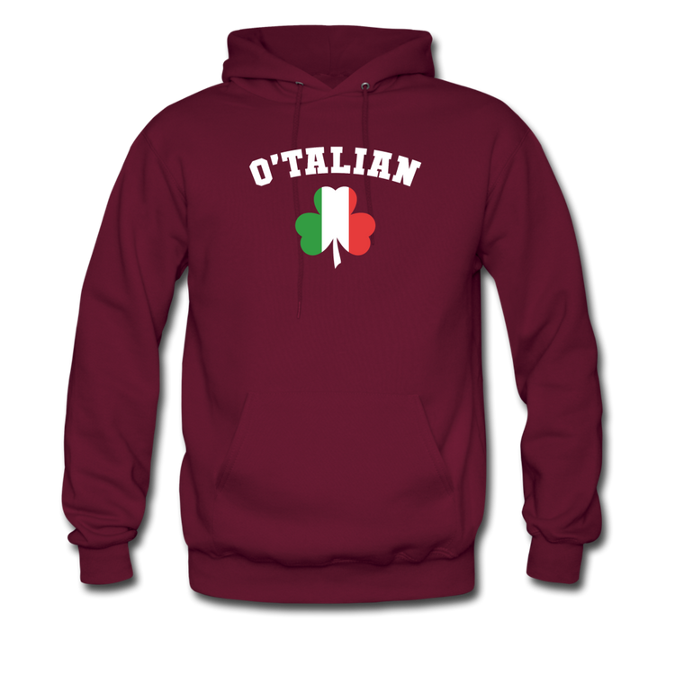 O'talian St. Patrick's Unisex Hoodie - burgundy