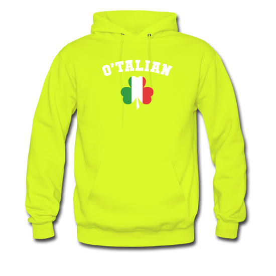 O'talian St. Patrick's Unisex Hoodie - safety green