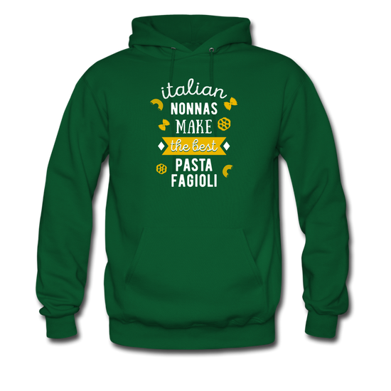 Italian nonnas make the best pasta fagioli Unisex Hoodie - forest green