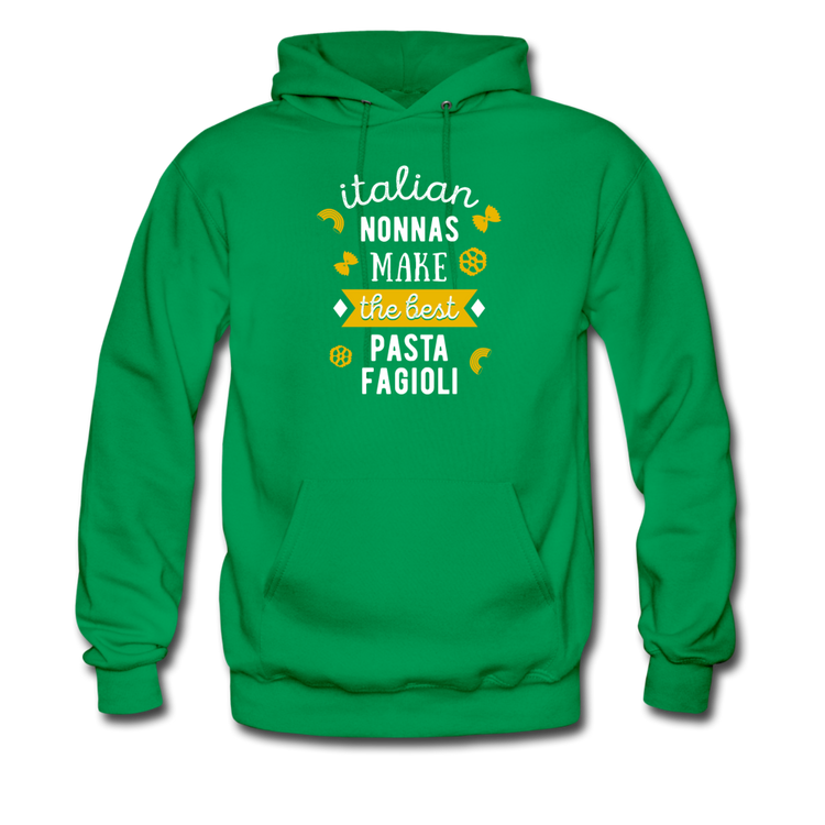 Italian nonnas make the best pasta fagioli Unisex Hoodie - kelly green