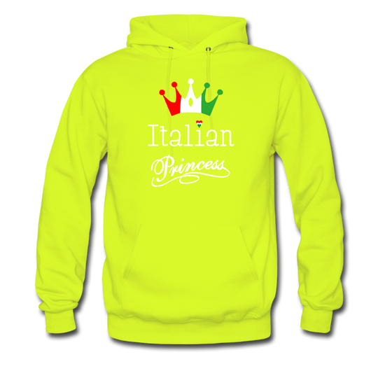 Italian Princes Unisex Hoodie - safety green