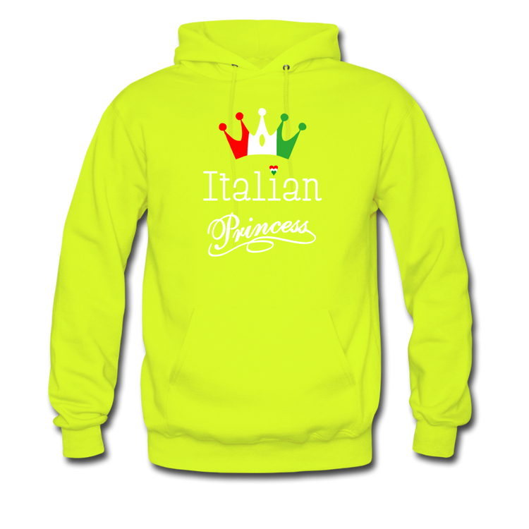 Italian Princes Unisex Hoodie - safety green