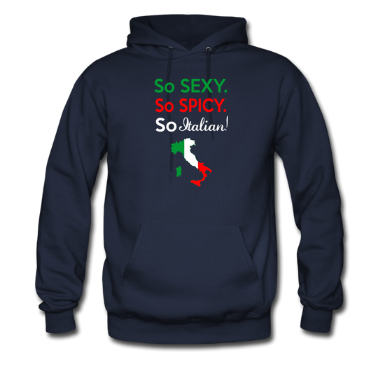 So sexy, So Italian Unisex Hoodie - navy