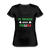 St.Patrick was Italian Women's V-neck T-shirt - black