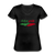 Italian Pride Women's V-neck T-shirt - black