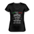 Italian Girl the sweetest psychotic creature Women's V-neck T-shirt - black