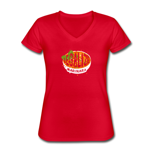 Legalize marinara Italians Women's V-neck T-shirt - red