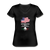American Grown with Italian Roots Women's V-neck T-shirt - black