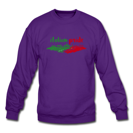 Italian Pride Crewneck Sweatshirt - purple