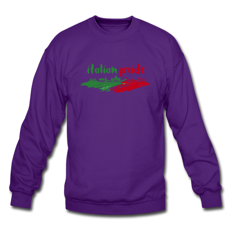 Italian Pride Crewneck Sweatshirt - purple