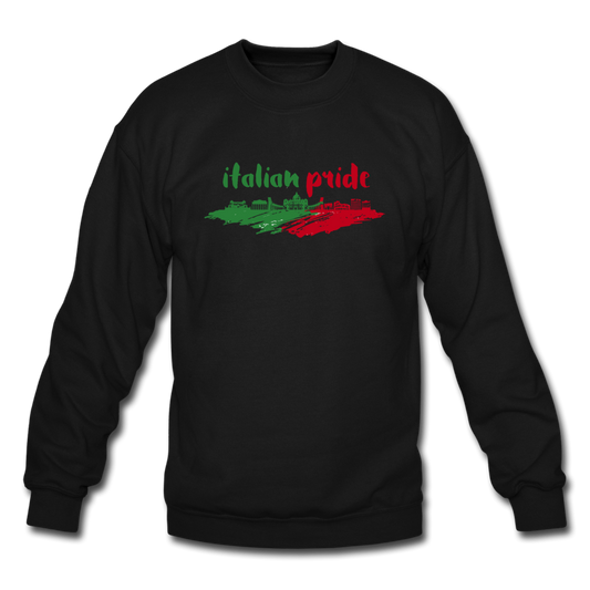 Italian Pride Crewneck Sweatshirt - black