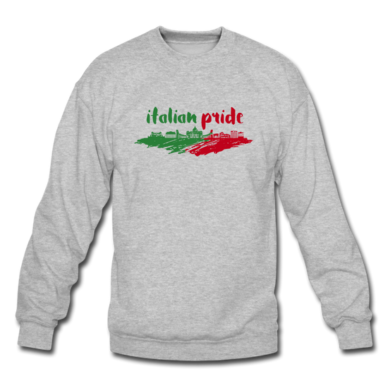 Italian Pride Crewneck Sweatshirt - heather gray