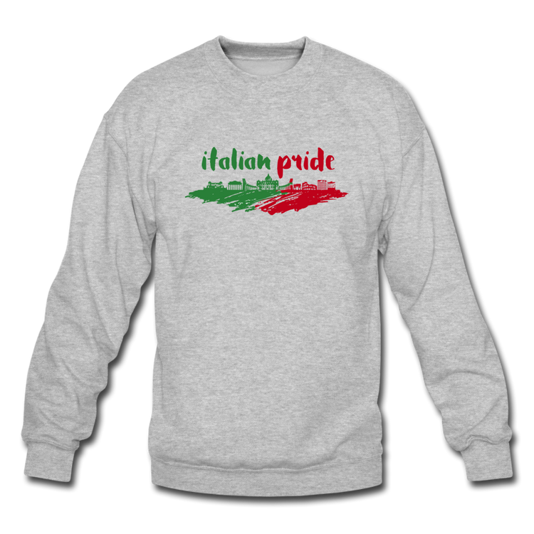 Italian Pride Crewneck Sweatshirt - heather gray