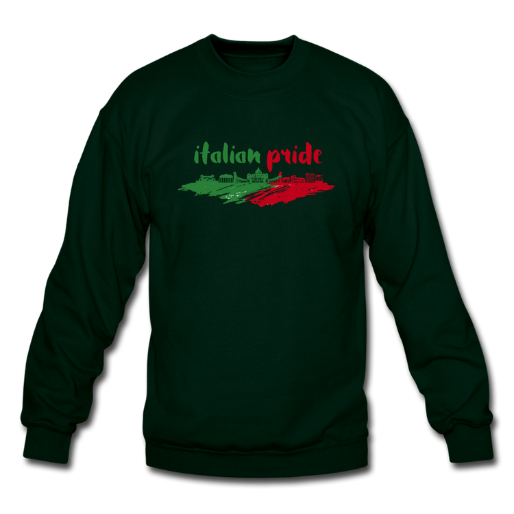 Italian Pride Crewneck Sweatshirt - forest green