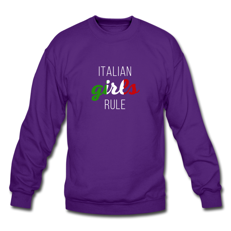 Italian girls rule Crewneck Sweatshirt - purple