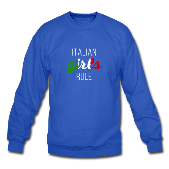 Italian girls rule Crewneck Sweatshirt - royal blue