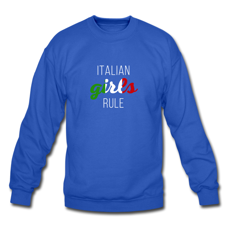 Italian girls rule Crewneck Sweatshirt - royal blue