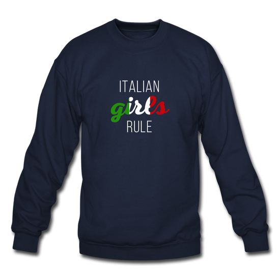 Italian girls rule Crewneck Sweatshirt - navy