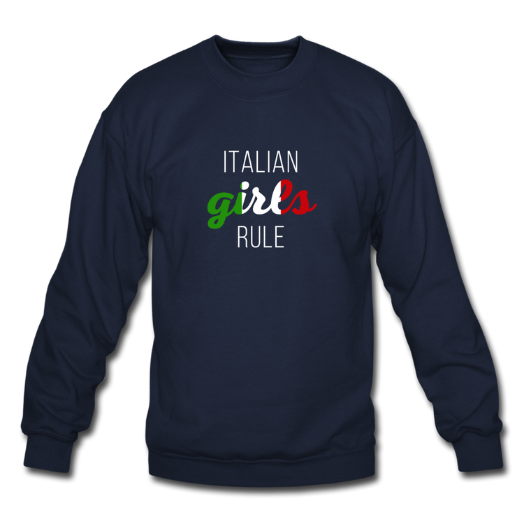 Italian girls rule Crewneck Sweatshirt - navy