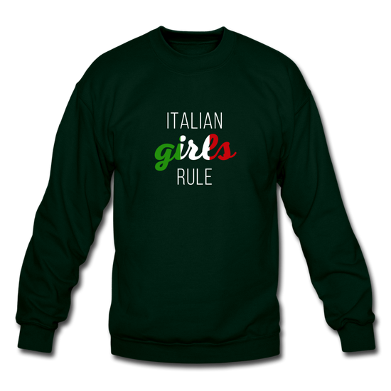 Italian girls rule Crewneck Sweatshirt - forest green