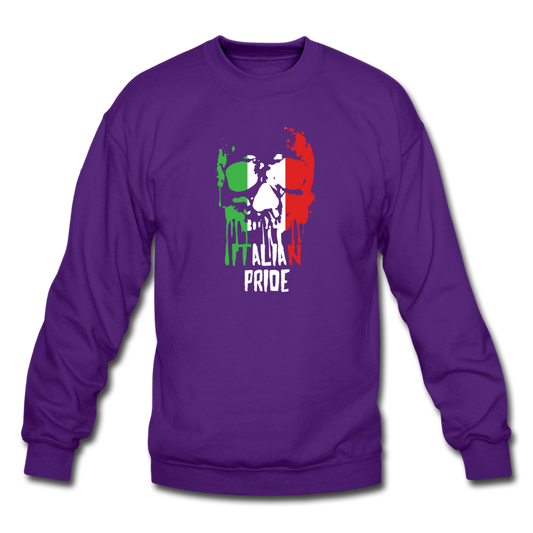 Italian Pride Crewneck Sweatshirt - purple