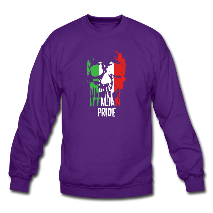 Italian Pride Crewneck Sweatshirt - purple