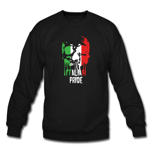 Italian Pride Crewneck Sweatshirt - black