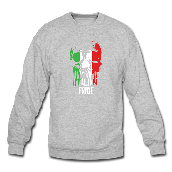 Italian Pride Crewneck Sweatshirt - heather gray