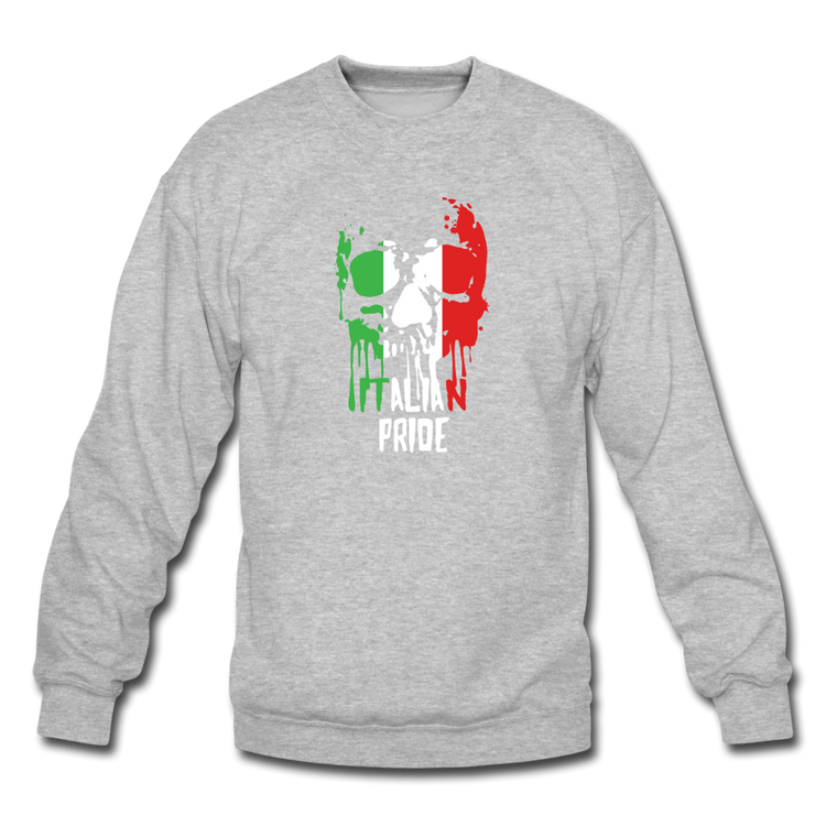 Italian Pride Crewneck Sweatshirt - heather gray