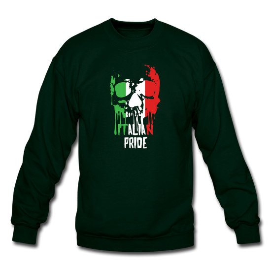 Italian Pride Crewneck Sweatshirt - forest green