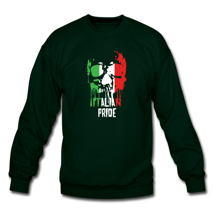 Italian Pride Crewneck Sweatshirt - forest green