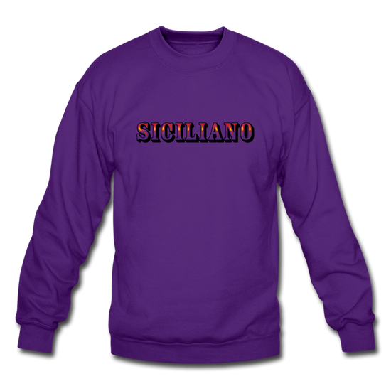 Siciliano Crewneck Sweatshirt - purple