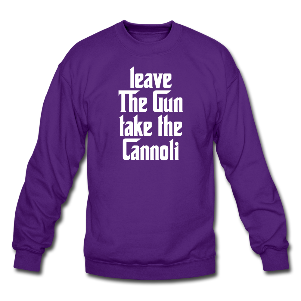 Leave The Gun Take The Cannolis Crewneck Sweatshirt - purple