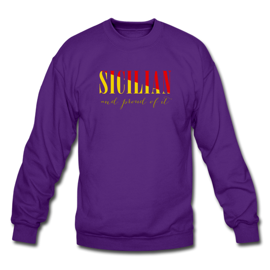 Sicilian and proud of it Crewneck Sweatshirt - purple