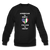 American by birth Italian by heart Crewneck Sweatshirt - black