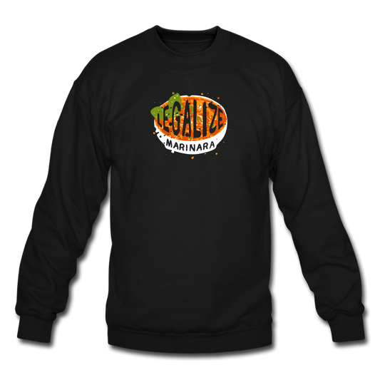 Legalize marinara Italians Crewneck Sweatshirt - black