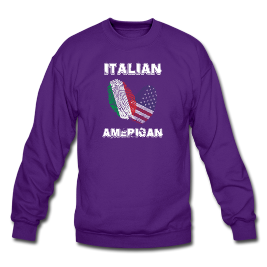 Italian American Crewneck Sweatshirt - purple