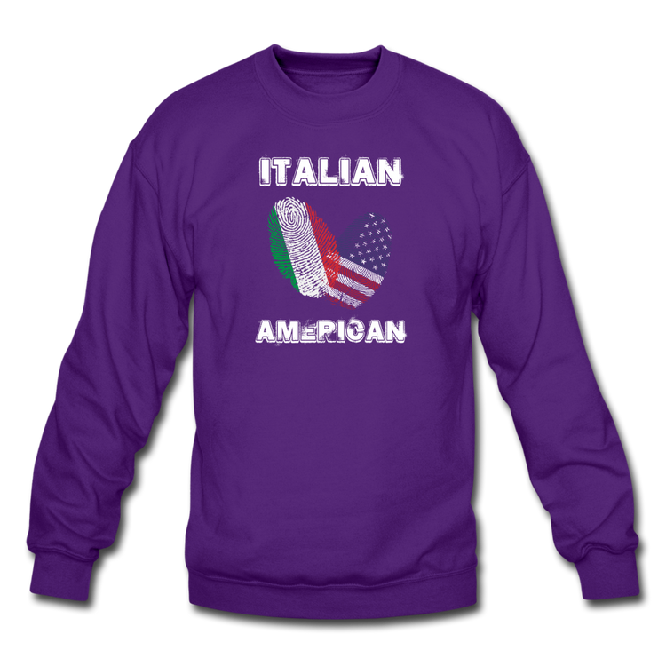 Italian American Crewneck Sweatshirt - purple