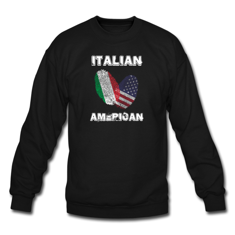 Italian American Crewneck Sweatshirt - black