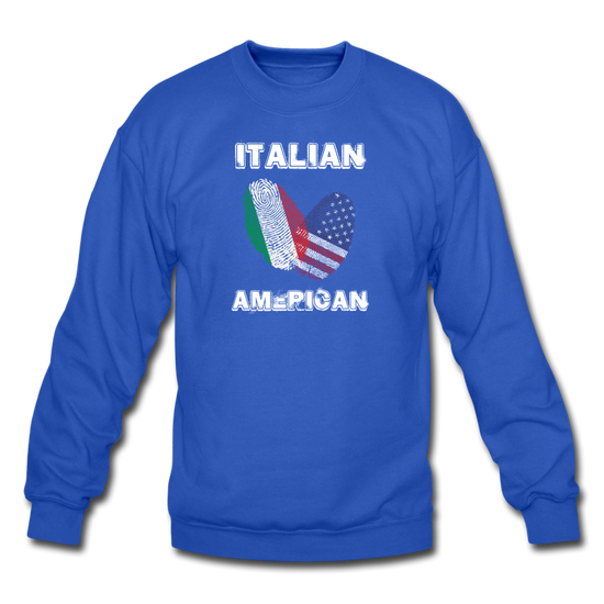 Italian American Crewneck Sweatshirt - royal blue