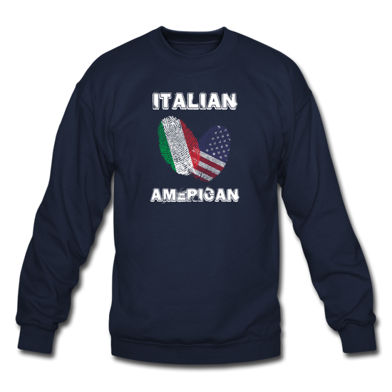 Italian American Crewneck Sweatshirt - navy